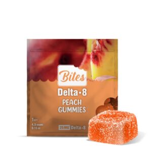 bites delta 8 thc gummy peach 25mg