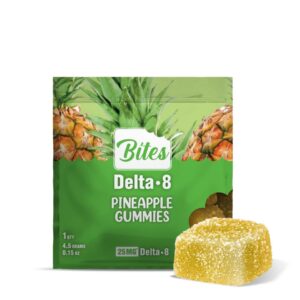 bites delta 8 thc gummy pineapple 25mg
