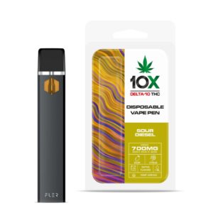sour diesel vape delta 10 thc disposable 10x