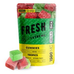 tropics gummies thca d8 blend fresh 1500mg