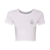 Core Logo Crop Tee (White)